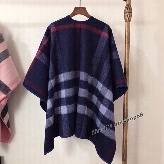 BURBERRY專櫃新款巴寶莉經典純羊絨雙面斗篷 mmyj1289